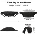 Custom Fanny Pack Women Men Fashion Waist Bag Big Hip Sack Fanny Bag Casual Waist Pack